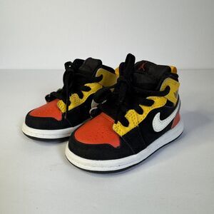 Nike Air Jordan 1 Retro Mid SE Amarillo Team Orange Toddler Size 4c BQ6933 087